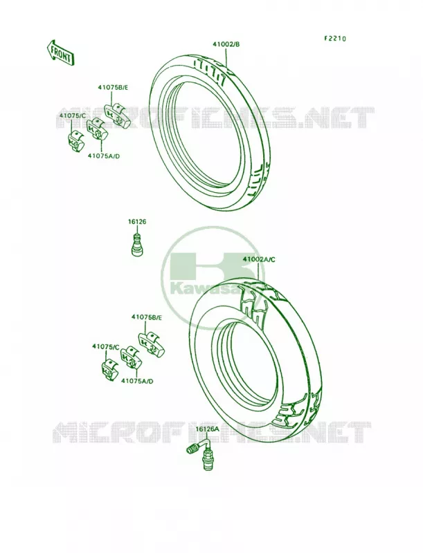 Tires Kawasaki MOTOS 1000 1992 Concours  ZG1000-A7