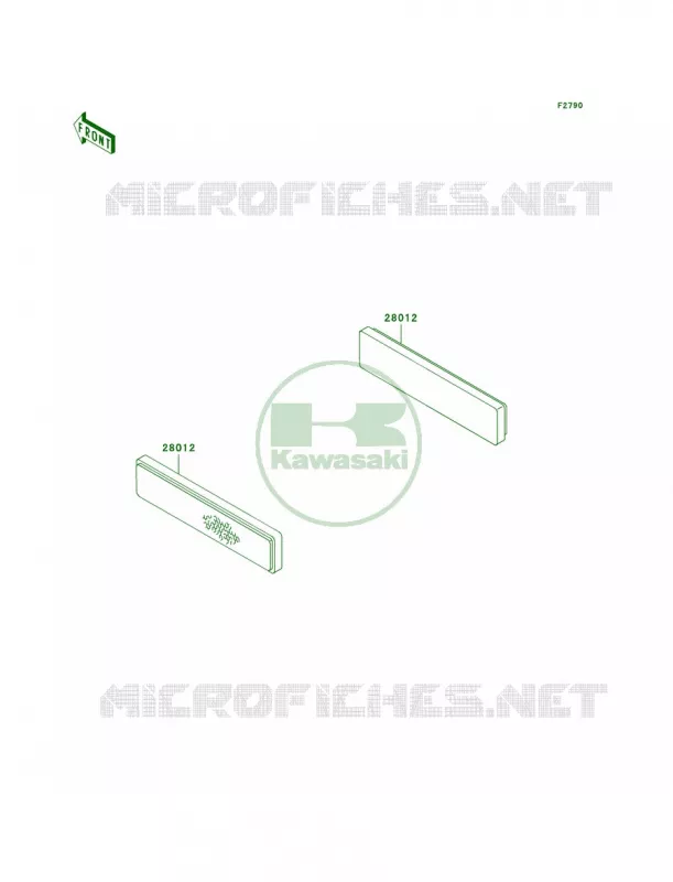 ReflectorsCN Kawasaki MULE 950 2008 MULE 3010 DIESEL 4X4  KAF950D8F