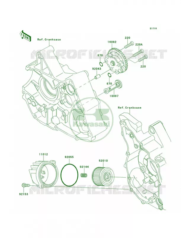 Oil Pump Kawasaki MOTOS 110 2012 KLX110  KLX110DCF