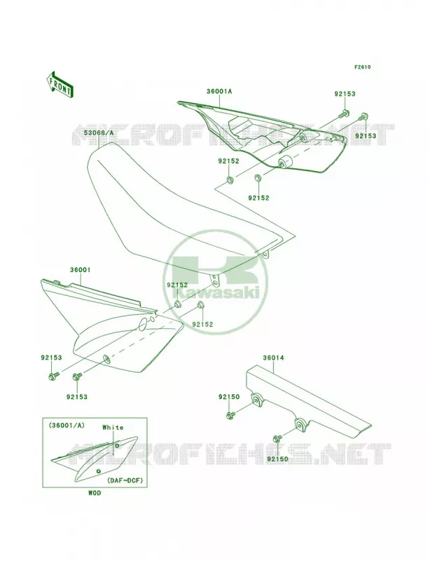 Side CoversChain Cover Kawasaki MOTOS 110 2012 KLX110  KLX110DCF