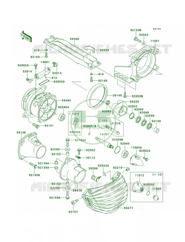 Jet Pump Kawasaki JET SKI 1500 2014 STX-15F  JT1500AEF