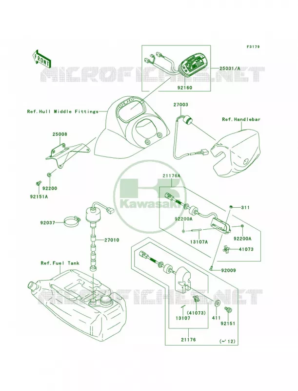 Meters Kawasaki JET SKI 1500 2013 STX-15F  JT1500ADF