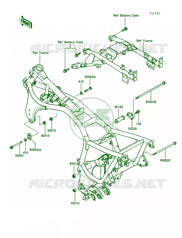 Frame Fitting Kawasaki MOTOS 1000 1989 Concours  ZG1000-A4