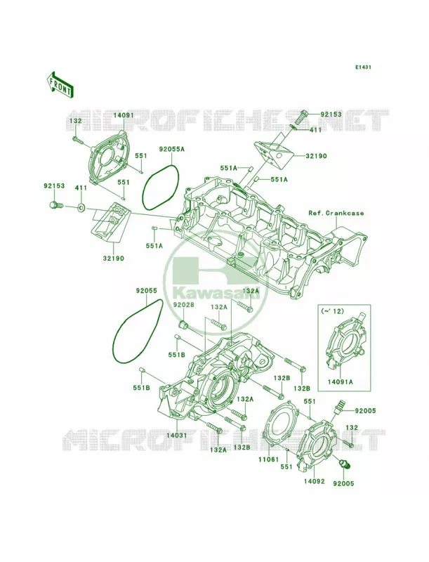 Engine Covers Kawasaki JET SKI 1500 2013 ULTRA 300LX  JT1500JDF