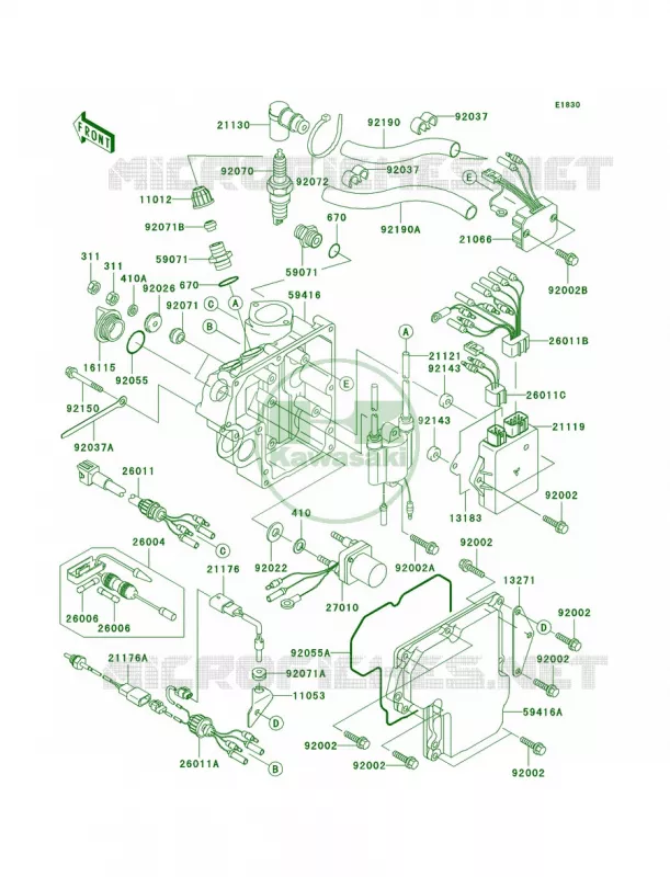 Ignition System Kawasaki JET SKI 800 2011 800 SX-R  JS800ABF