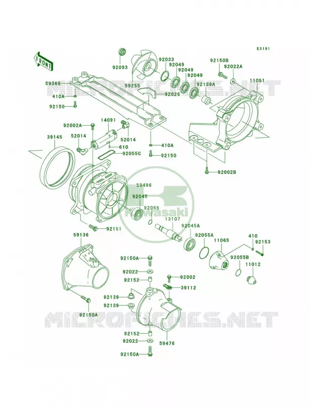 Jet Pump Kawasaki JET SKI 1500 2010 STX  JT1500DAF