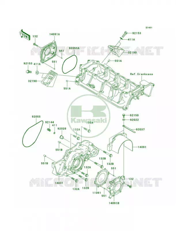 Engine CoversA6F Kawasaki JET SKI 1500 2009 STX-15F  JT1500A9F