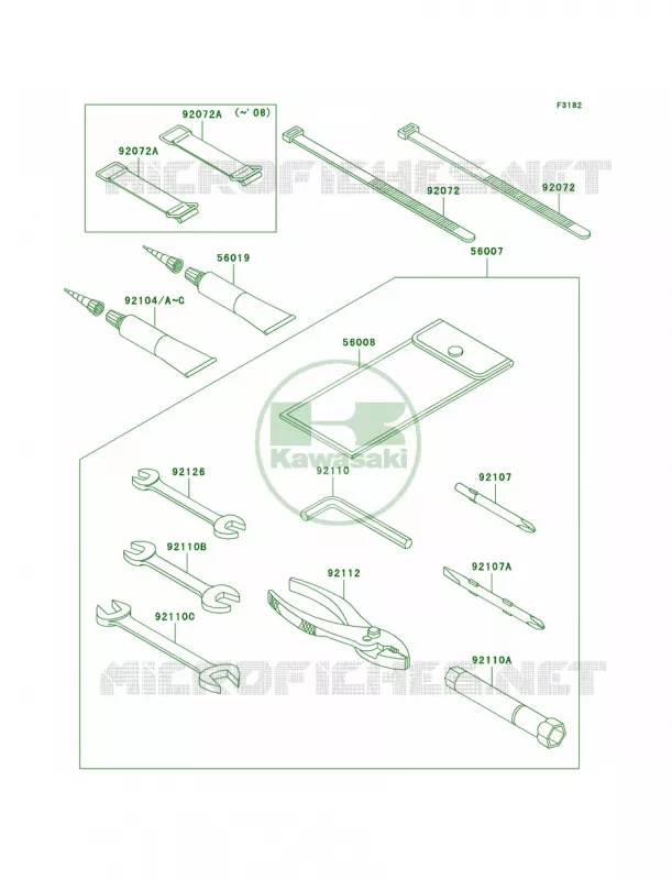 Owner's Tools Kawasaki JET SKI 1500 2009 STX-15F  JT1500A9F