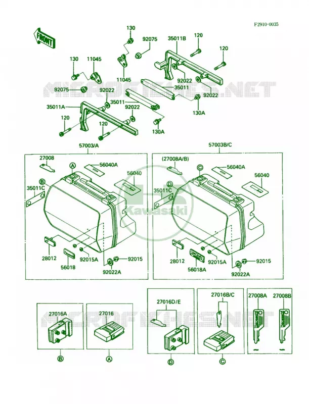Accessory Kawasaki MOTOS 1000 1987 Concours  ZG1000-A2