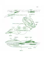DecalsBlueB7F pour Kawasaki ULTRA 250X