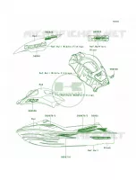 DecalsRedB7F pour Kawasaki ULTRA 250X