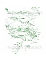 Hull Middle Fittings pour Kawasaki ULTRA 250X