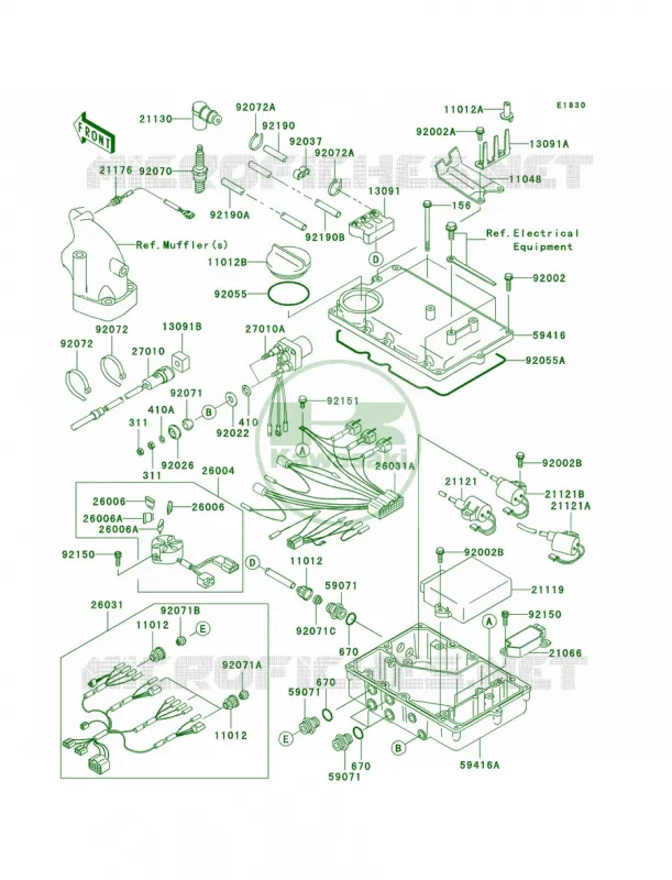 Ignition System Kawasaki JET SKI 900 2006 900 STX  JT900E6F
