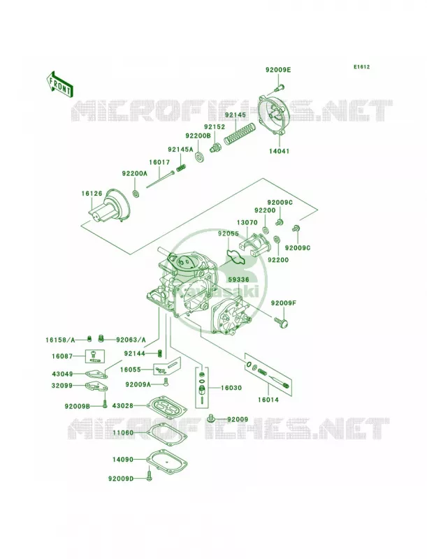 Carburetor Parts Kawasaki JET SKI 1200 2004 1200 STX-R  JT1200-C1