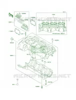 Crankcase pour Kawasaki 900 STX