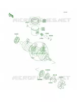 CrankshaftPistons pour Kawasaki 900 STX