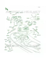Hull Middle Fittings pour Kawasaki 900 STX
