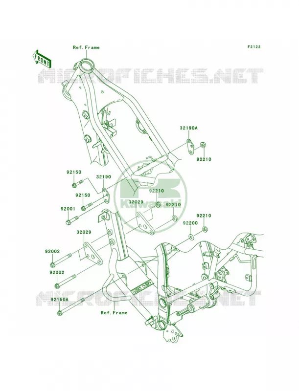 Engine Mount Kawasaki MOTOS 250 2014 KLX250S  KLX250TEF