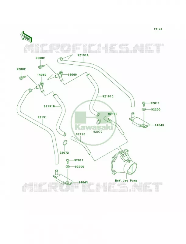 Bilge System Kawasaki JET SKI 1200 2003 1200 STX-R  JT1200-A2