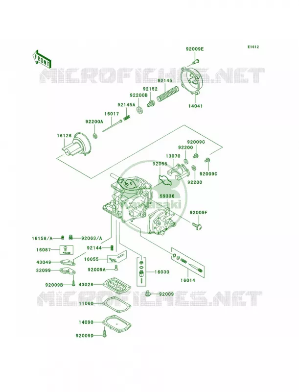 Carburetor Parts Kawasaki JET SKI 1200 2003 1200 STX-R  JT1200-A2