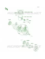 CrankshaftPistons pour Kawasaki 900 STX