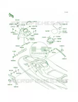 Hull Middle Fittings pour Kawasaki 900 STX