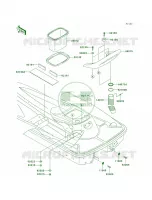 Hull Rear Fittings pour Kawasaki 900 STX