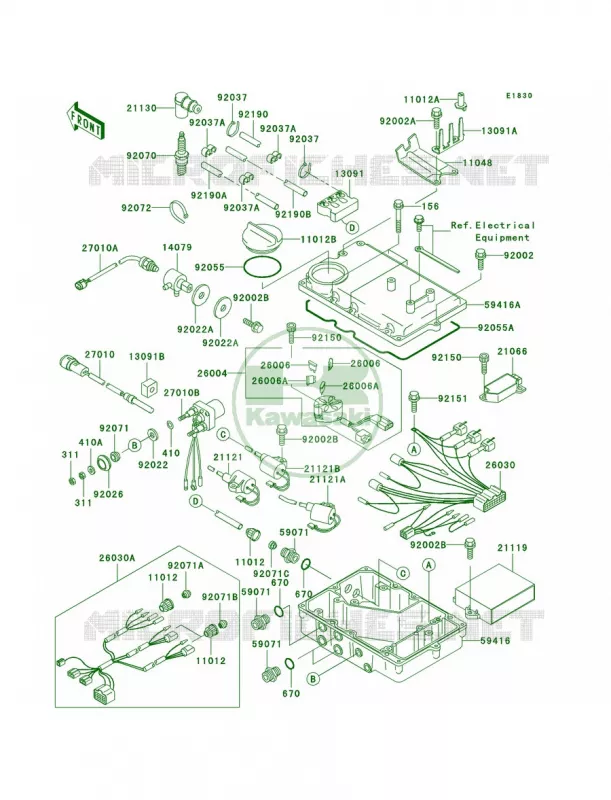 Ignition System Kawasaki JET SKI 900 2003 900 STX  JT900-D1