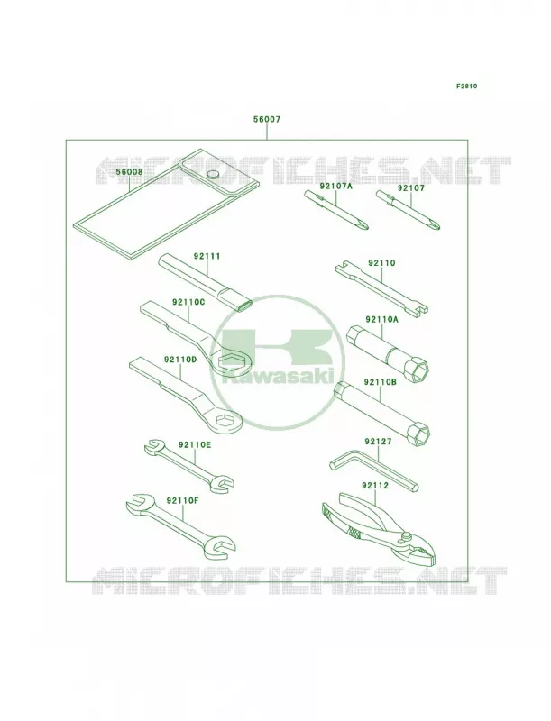 Owner's Tools Kawasaki MOTOS 650 2014 KLR650  KL650EEF