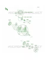 CrankshaftPistons pour Kawasaki 900 STS