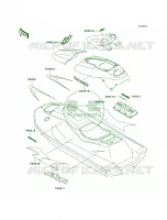 DecalsJH1100 A4 pour Kawasaki 1100 ZXI