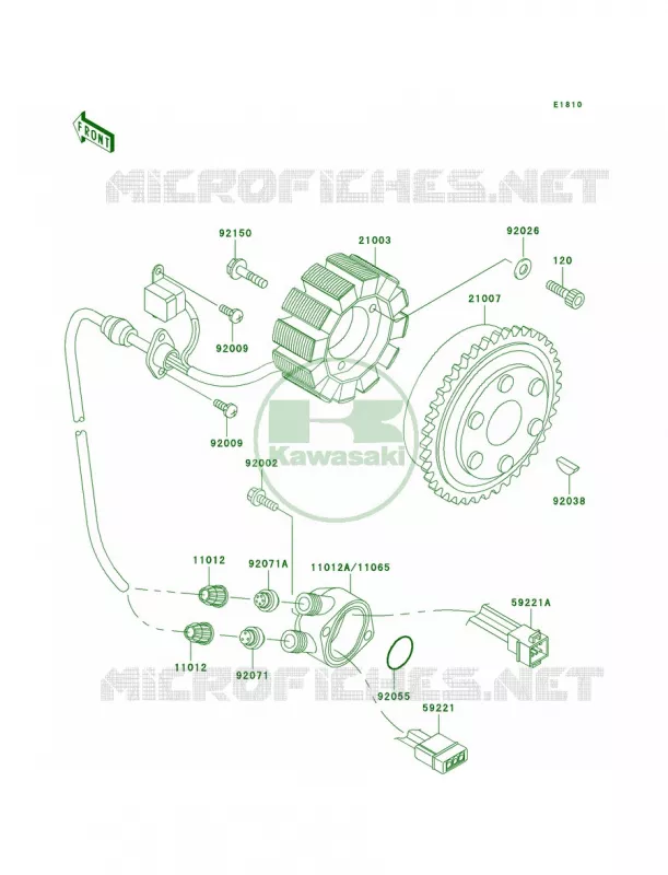 Generator Kawasaki JET SKI 1100 2000 1100 ZXI  JH1100-A5