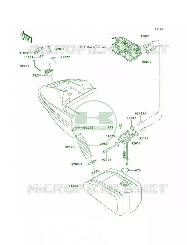 Fuel Tank Kawasaki JET SKI 750 1999 SXI PRO  JS750-C2
