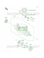 CrankshaftPistons pour Kawasaki 1100 ZXI