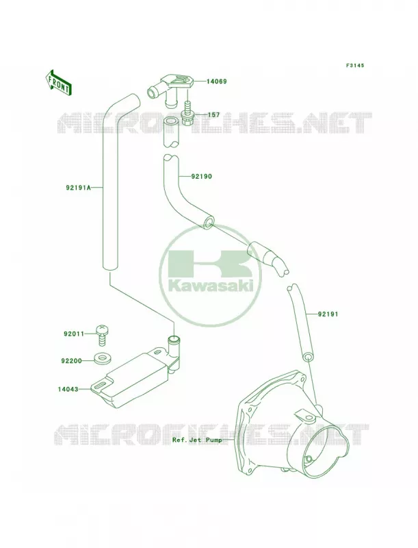 Bilge System Kawasaki JET SKI 750 1997 STS  JT750-B3