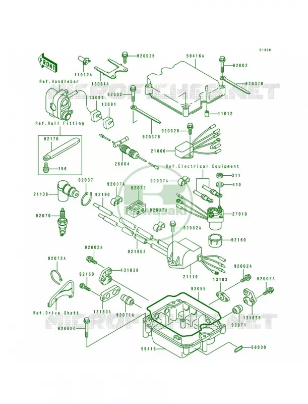 Ignition System Kawasaki JET SKI 650 1996 TS  JF650-B8