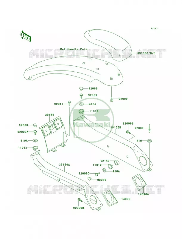 Pads Kawasaki JET SKI 750 1996 750 SXI  JS750-B2