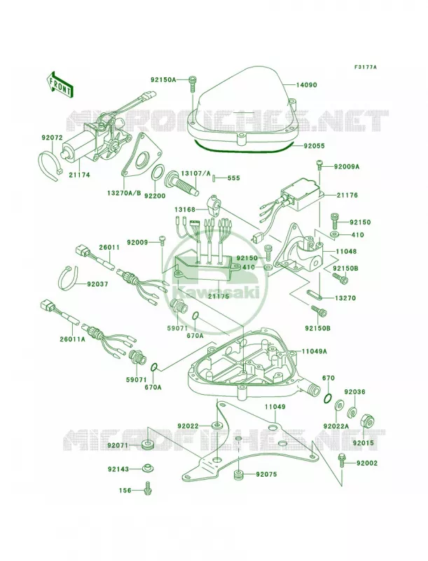 ControlJH900-A2 Kawasaki JET SKI 900 1995 900 ZXI  JH900-A1