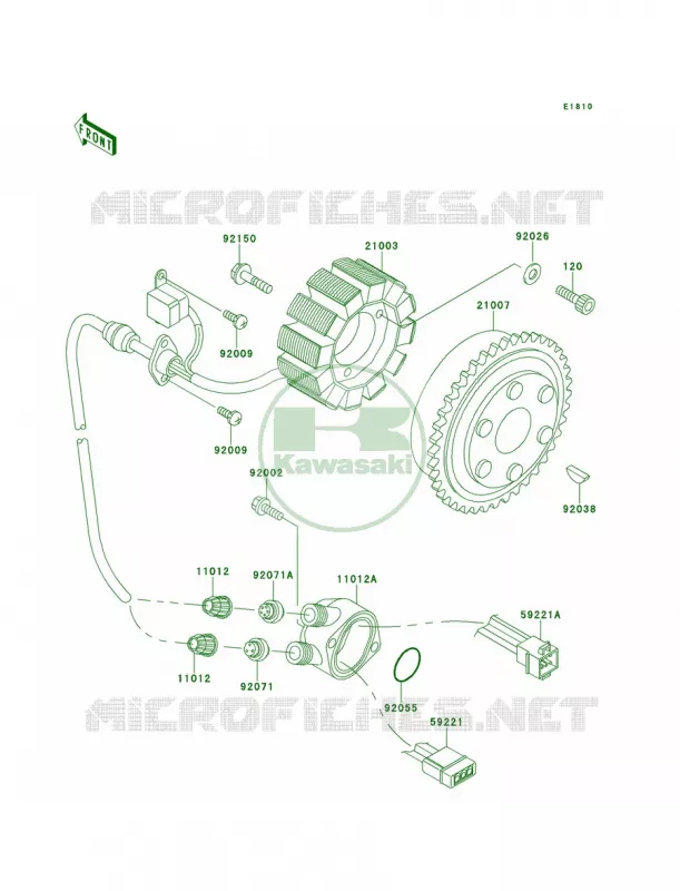 Generator Kawasaki JET SKI 900 1995 900 ZXI  JH900-A1