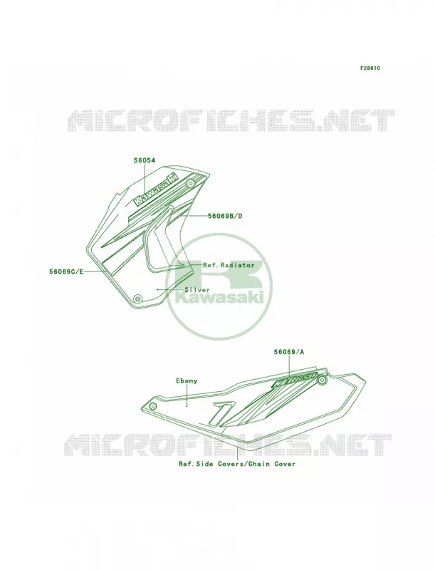 DecalsRedECF Kawasaki MOTOS 650 2013 KLR650  KL650EDF
