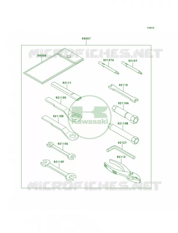Owner's Tools Kawasaki MOTOS 650 2013 KLR650  KL650EDF