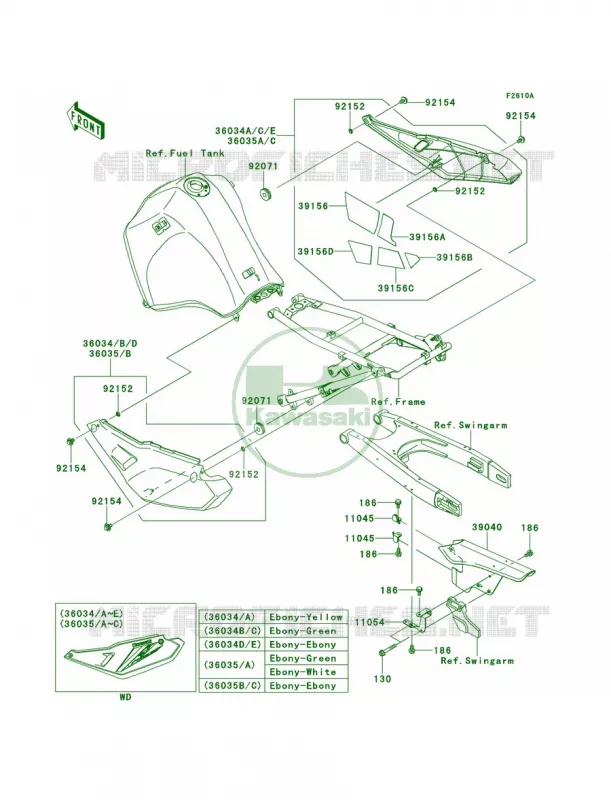 Side CoversChain CoverEDFEEF Kawasaki MOTOS 650 2013 KLR650  KL650EDF