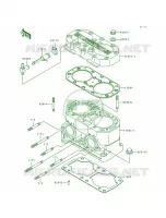 Cylinder HeadCylinder pour Kawasaki 750 SS