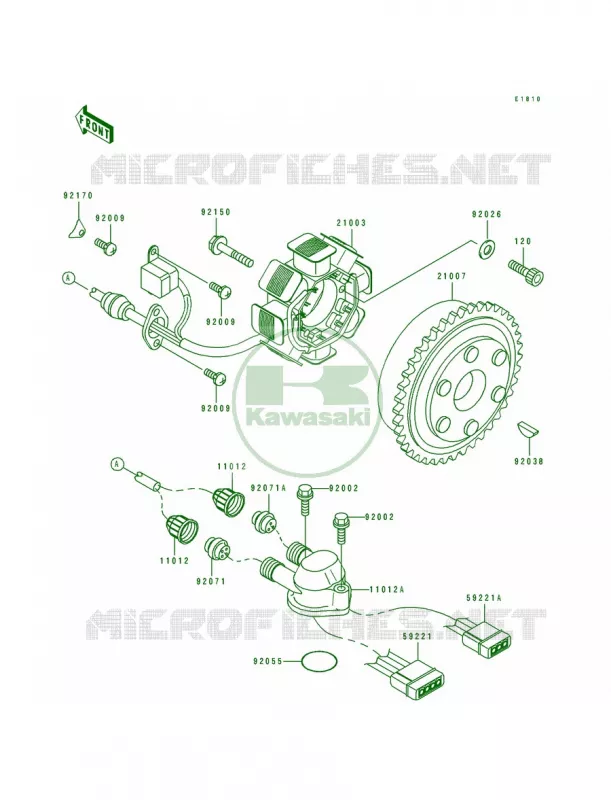 Generator Kawasaki JET SKI 750 1994 SUPER SPORT XI  JH750-B2