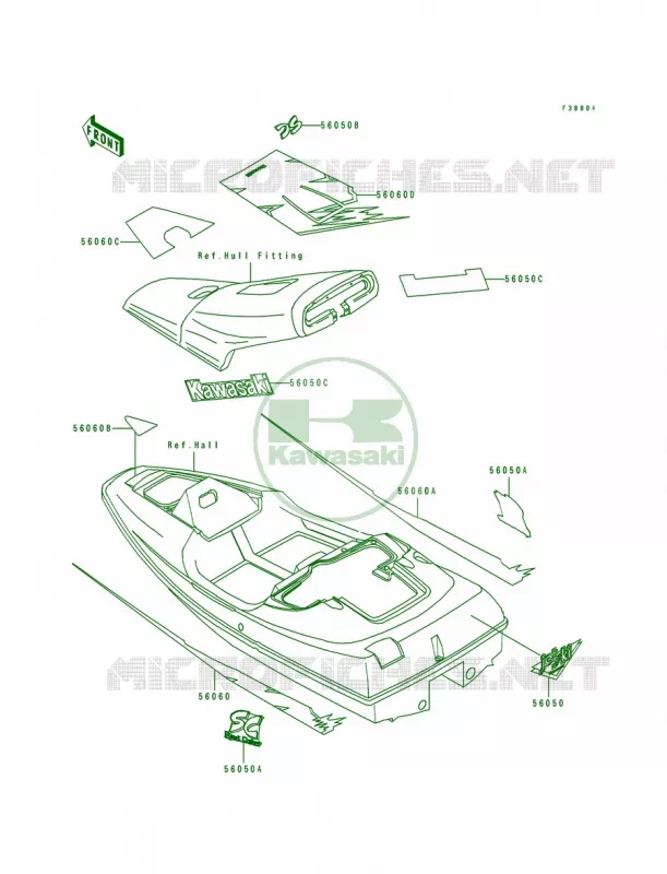 DecalsJL650-A2&ampNAMI.A5 Kawasaki JET SKI 650 1994 SC  JL650-A4