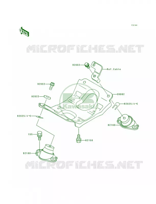 Engine Mount Kawasaki JET SKI 650 1994 SC  JL650-A4