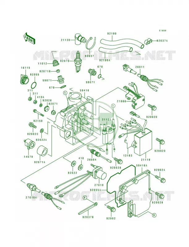 Ignition System Kawasaki JET SKI 750 1994 750 SX  JS750-A3