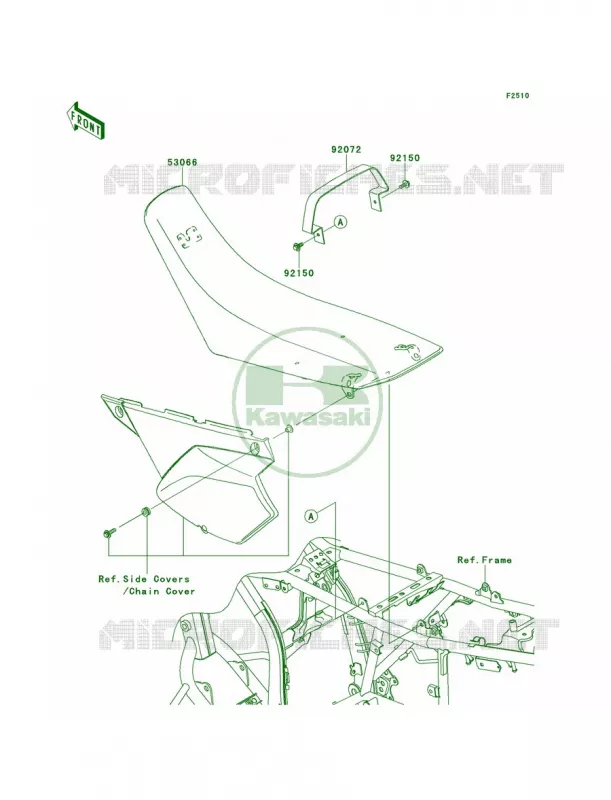 Seat Kawasaki MOTOS 250 2012 KLX250S  KLX250TCF