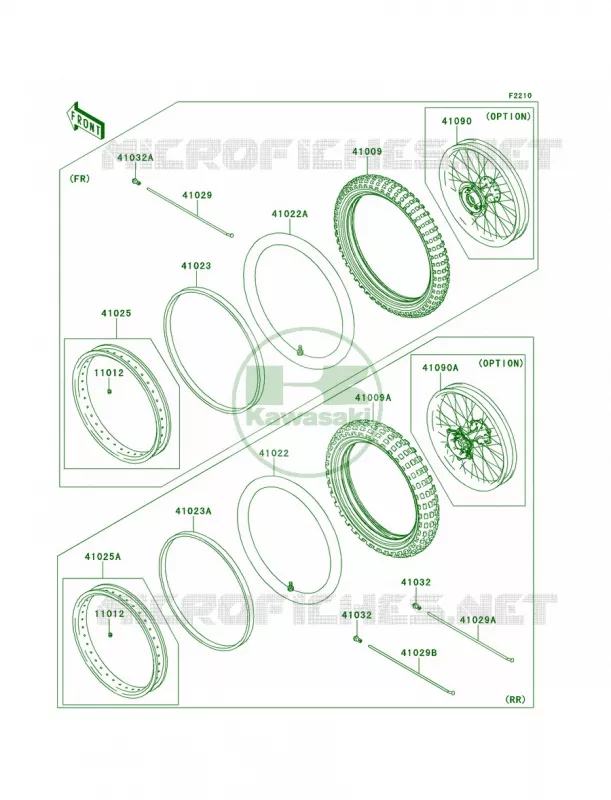 WheelsTires Kawasaki MOTOS 250 2012 KLX250S  KLX250TCF