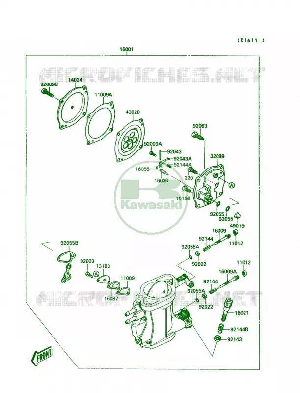 Carburetor Kawasaki JET SKI 650 1992 JET MATE  JB650-A4